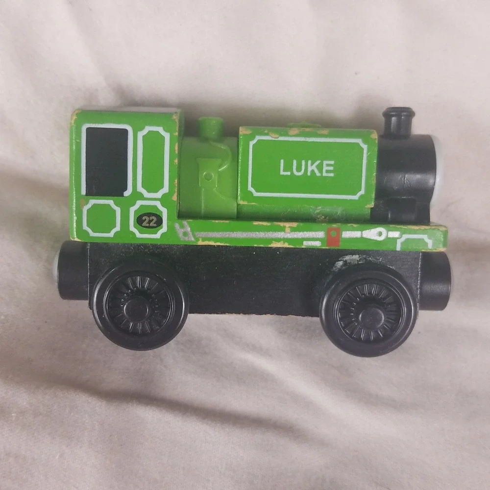 Thomas & Friends Wooden Railway Luke Engine vintage Green Good Y4087 No 22 Train